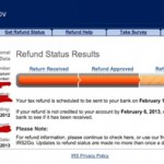 irs WMR refund status